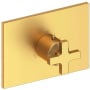 Newport Brass Secant Thermostatic Valve Trim Only with Single Cross Handle and Diverter Functionality - Less Rough In Satin Bronze (PVD)