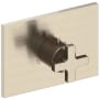 Newport Brass Secant Thermostatic Valve Trim Only with Single Cross Handle and Diverter Functionality - Less Rough In Antique Nickel