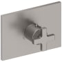 Newport Brass Secant Thermostatic Valve Trim Only with Single Cross Handle and Diverter Functionality - Less Rough In Stainless Steel (PVD)
