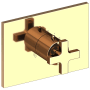 Newport Brass Secant Thermostatic Valve Trim Only with Single Cross Handle and Diverter Functionality - Less Rough In French Gold (PVD)