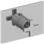 Newport Brass Secant Thermostatic Valve Trim Only with Single Cross Handle and Diverter Functionality - Less Rough In Polished Chrome