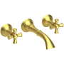 Newport Brass Aylesbury 1.2 GPM Wall Mounted Widespread Bathroom Faucet Satin Brass (PVD)