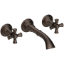Newport Brass Aylesbury 1.2 GPM Wall Mounted Widespread Bathroom Faucet English Bronze