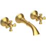 Newport Brass Aylesbury 1.2 GPM Wall Mounted Widespread Bathroom Faucet Satin Bronze (PVD)