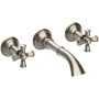 Newport Brass Aylesbury 1.2 GPM Wall Mounted Widespread Bathroom Faucet Antique Nickel
