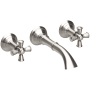 Newport Brass Aylesbury 1.2 GPM Wall Mounted Widespread Bathroom Faucet Satin Nickel