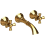 Newport Brass Aylesbury 1.2 GPM Wall Mounted Widespread Bathroom Faucet Polished Gold (PVD)