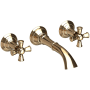 Newport Brass Aylesbury 1.2 GPM Wall Mounted Widespread Bathroom Faucet French Gold (PVD)