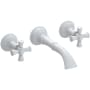 Newport Brass Aylesbury 1.2 GPM Wall Mounted Widespread Bathroom Faucet Matte White