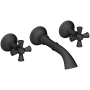 Newport Brass Aylesbury 1.2 GPM Wall Mounted Widespread Bathroom Faucet Flat Black