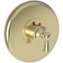 Newport Brass Aylesbury Thermostatic Valve Trim Only with 1 Lever Handles - Less Rough In French Gold (PVD)