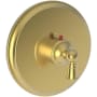 Newport Brass Aylesbury Thermostatic Valve Trim Only with 1 Lever Handles - Less Rough In Satin Gold (PVD)