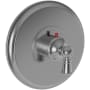 Newport Brass Aylesbury Thermostatic Valve Trim Only with 1 Lever Handles - Less Rough In Midnight Chrome