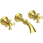 Newport Brass Sutton 1.2 GPM Wall Mounted Widespread Bathroom Faucet Satin Brass (PVD)
