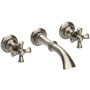 Newport Brass Sutton 1.2 GPM Wall Mounted Widespread Bathroom Faucet Antique Nickel