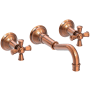 Newport Brass Jacobean 1.2 GPM Wall Mounted Widespread Bathroom Faucet Antique Copper