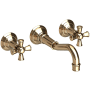 Newport Brass Jacobean 1.2 GPM Wall Mounted Widespread Bathroom Faucet French Gold (PVD)