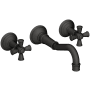 Newport Brass Jacobean 1.2 GPM Wall Mounted Widespread Bathroom Faucet Flat Black