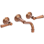 Newport Brass Jacobean 1.2 GPM Wall Mounted Widespread Bathroom Faucet Antique Copper