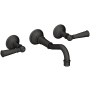 Newport Brass Jacobean 1.2 GPM Wall Mounted Widespread Bathroom Faucet Flat Black