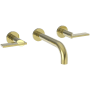 Newport Brass Priya 1.2 GPM Wall Mounted Widespread Bathroom Faucet Forever Brass (PVD)