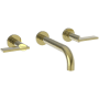 Newport Brass Priya 1.2 GPM Wall Mounted Widespread Bathroom Faucet Polished Brass Uncoated (Living)