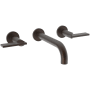 Newport Brass Priya 1.2 GPM Wall Mounted Widespread Bathroom Faucet English Bronze