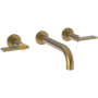 Newport Brass Priya 1.2 GPM Wall Mounted Widespread Bathroom Faucet Satin Bronze (PVD)