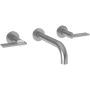 Newport Brass Priya 1.2 GPM Wall Mounted Widespread Bathroom Faucet Stainless Steel (PVD)