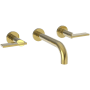 Newport Brass Priya 1.2 GPM Wall Mounted Widespread Bathroom Faucet Polished Gold (PVD)