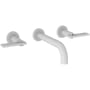 Newport Brass Priya 1.2 GPM Wall Mounted Widespread Bathroom Faucet Matte White