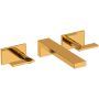 Newport Brass Metro 1.2 GPM Wall Mounted Widespread Bathroom Faucet Aged Brass
