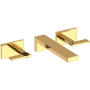 Newport Brass Metro 1.2 GPM Wall Mounted Widespread Bathroom Faucet Polished Brass Uncoated (Living)