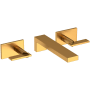 Newport Brass Metro 1.2 GPM Wall Mounted Widespread Bathroom Faucet Satin Gold (PVD)