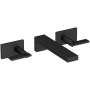 Newport Brass Metro 1.2 GPM Wall Mounted Widespread Bathroom Faucet Flat Black