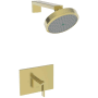 Newport Brass Metro Single Handle Shower Trim with Shower Head and a Metal Lever Handle Forever Brass (PVD)