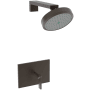 Newport Brass Metro Single Handle Shower Trim with Shower Head and a Metal Lever Handle English Bronze