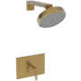 Newport Brass Metro Single Handle Shower Trim with Shower Head and a Metal Lever Handle Satin Bronze (PVD)