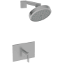 Newport Brass Metro Single Handle Shower Trim with Shower Head and a Metal Lever Handle Stainless Steel (PVD)