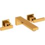 Newport Brass Skylar 1.2 GPM Wall Mounted Widespread Bathroom Faucet Aged Brass