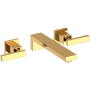 Newport Brass Skylar 1.2 GPM Wall Mounted Widespread Bathroom Faucet Polished Brass Uncoated (Living)