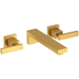 Newport Brass Skylar 1.2 GPM Wall Mounted Widespread Bathroom Faucet Satin Bronze (PVD)