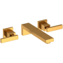 Newport Brass Skylar 1.2 GPM Wall Mounted Widespread Bathroom Faucet Satin Gold (PVD)