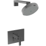 Newport Brass Skylar Single Handle Pressure Balanced Shower Only Trim Set Midnight Chrome