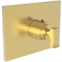 Newport Brass Joffrey Thermostatic Valve Trim Only with 1 Lever Handles - Less Rough In Satin Gold (PVD)