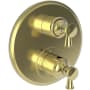 Newport Brass Vander Thermostatic Valve Trim Only with 2 Lever Handles - Less Rough In Polished Brass Uncoated (Living)