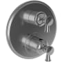 Newport Brass Vander Thermostatic Valve Trim Only with 2 Lever Handles - Less Rough In Midnight Chrome
