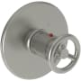 Newport Brass Slater Thermostatic Valve Trim Only with Single Wheel Handle and Diverter Functionality - Less Rough In Satin Nickel