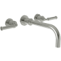Newport Brass Taft 1.2 GPM Wall Mounted Widespread Bathroom Faucet Polished Nickel