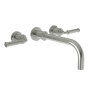 Newport Brass Taft 1.2 GPM Wall Mounted Widespread Bathroom Faucet Polished Nickel (PVD)